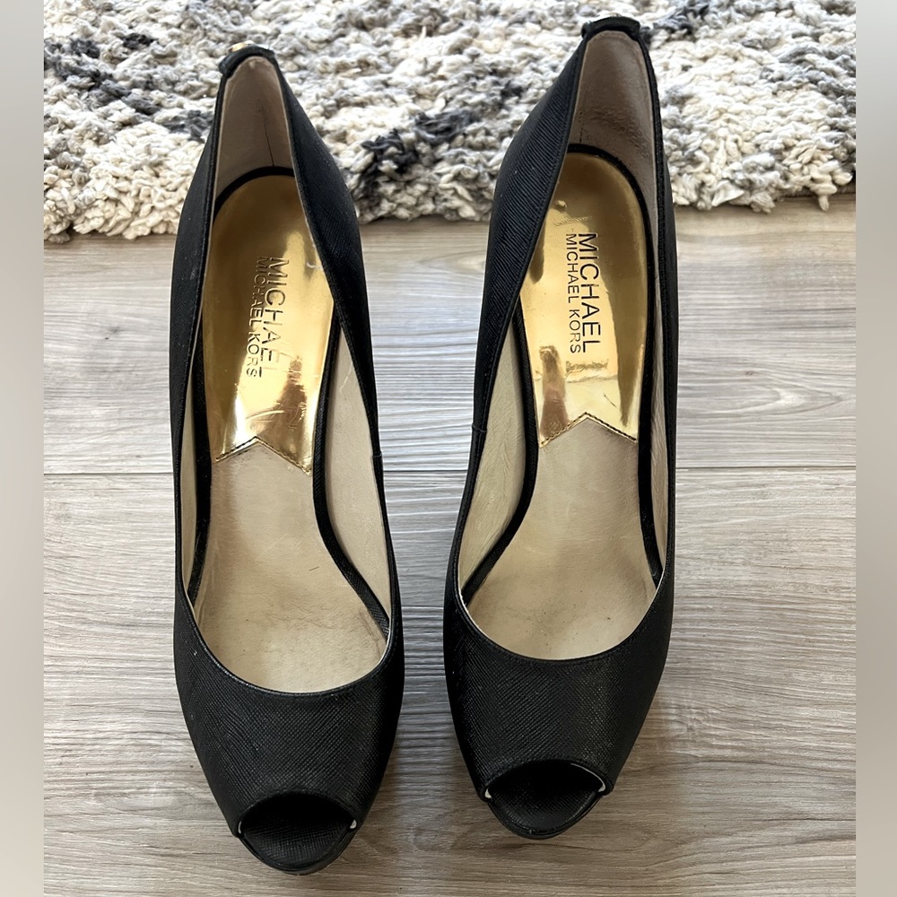 Michael Kors Black Platform Stiletto Heels Size 8.5